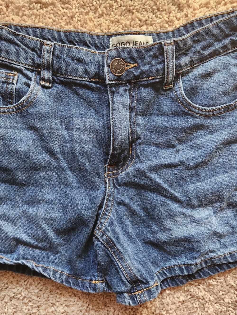 GOGO Blue Denim High-Rise Jean Shorts